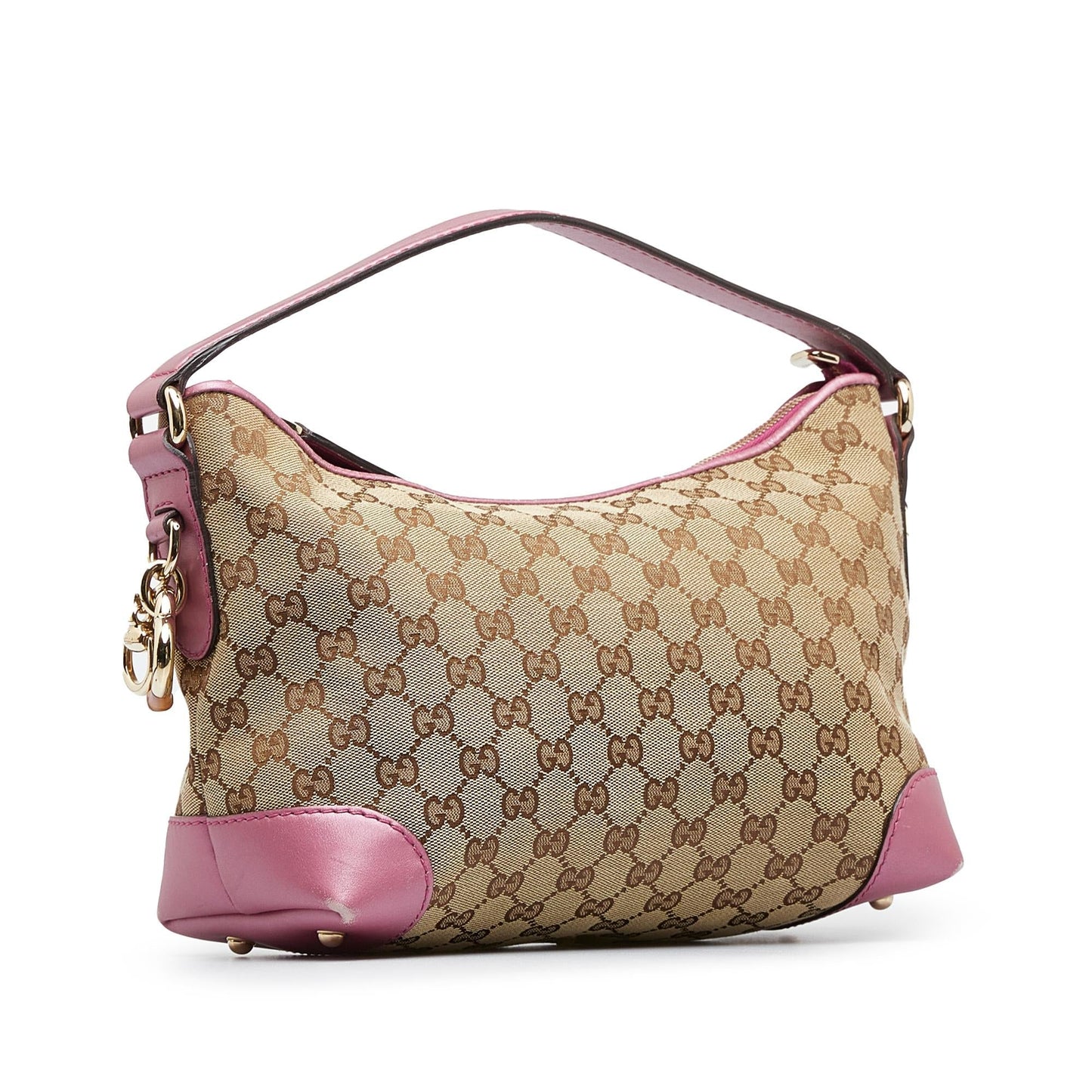 Gucci GG Canvas Heart Bit Handbag (6OMg8o)