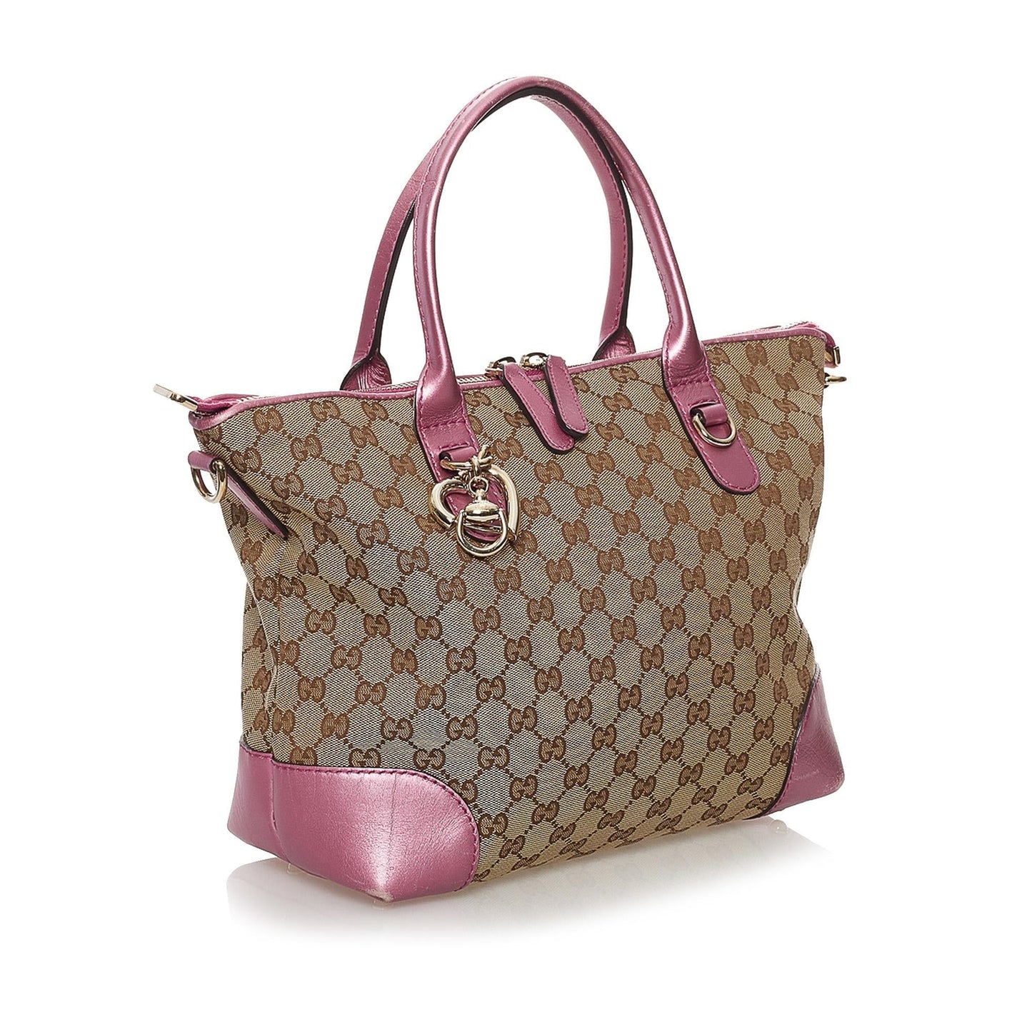 Gucci GG Canvas Heart Bit Satchel (32482)