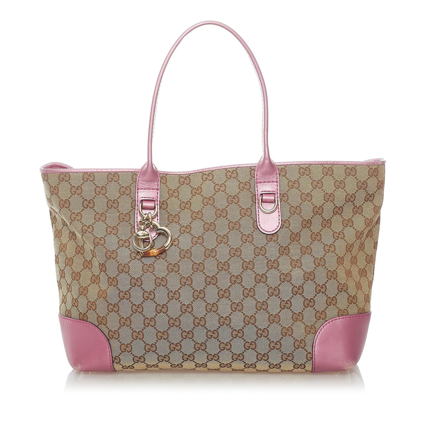 Gucci GG Canvas Heart Bit Tote Bag (32999)