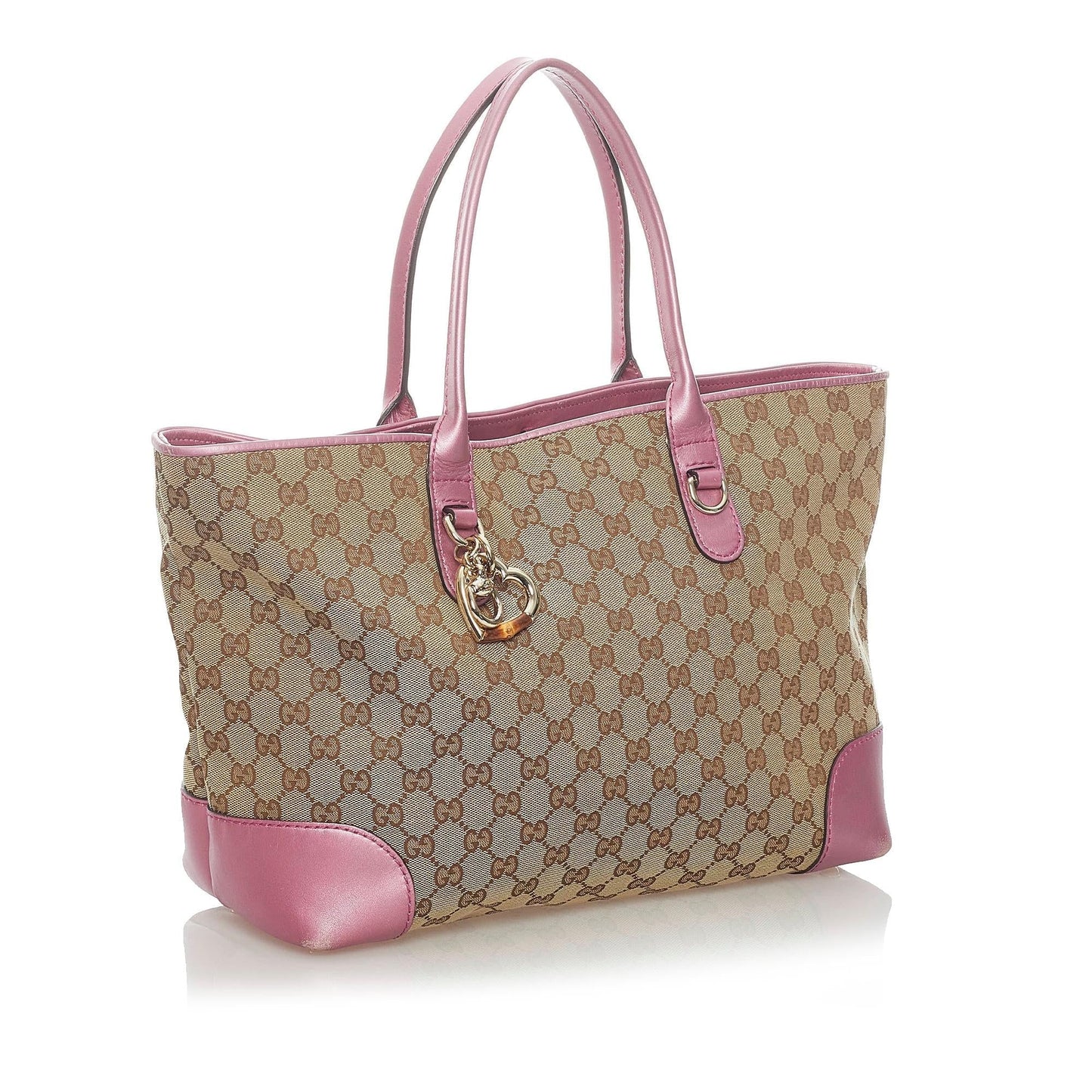Gucci GG Canvas Heart Bit Tote Bag (32999)