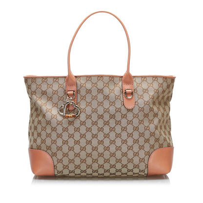 Gucci GG Canvas Heart Bit Tote (3fnCTw)