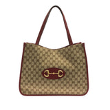 Gucci GG Canvas Horsebit 1955 Tote Bag (JoBboi)