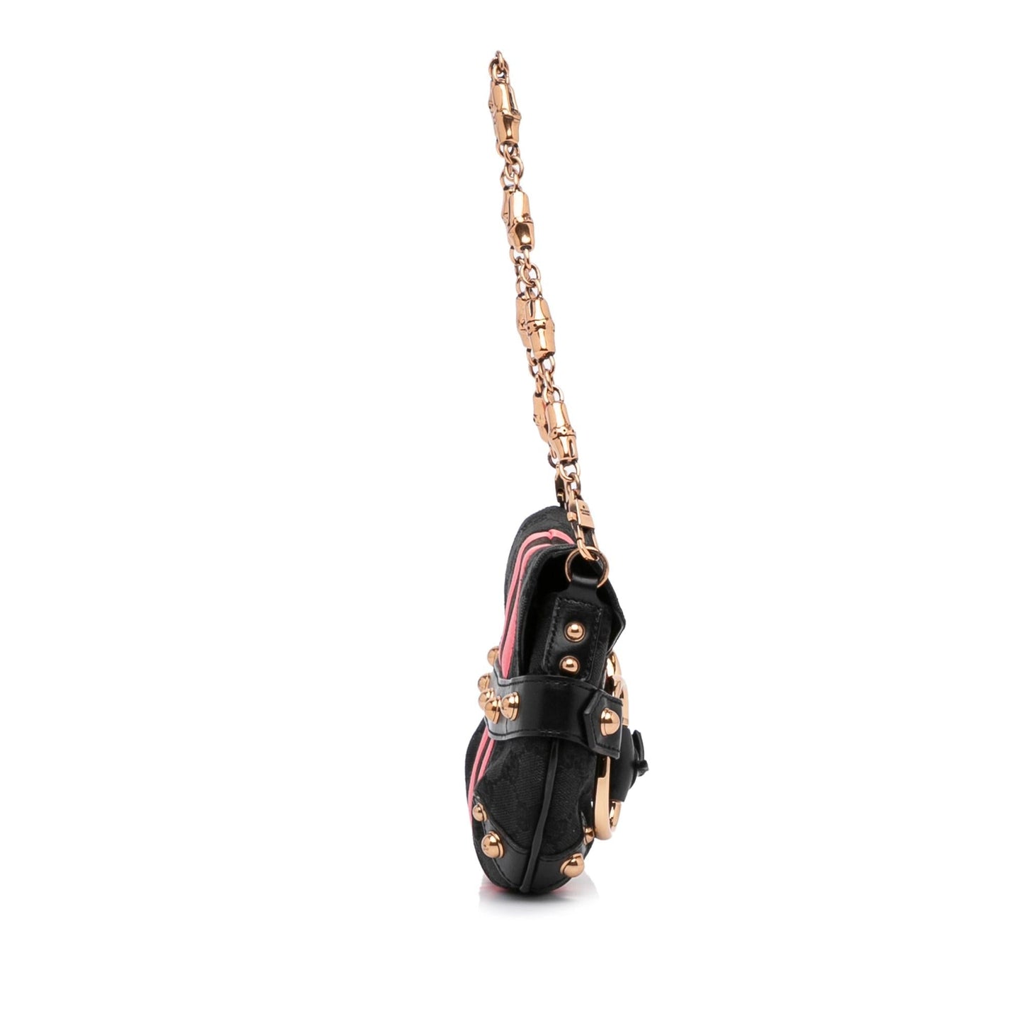 Gucci GG Canvas Horsebit Chain Baguette (FcwgFl)
