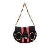 Gucci GG Canvas Horsebit Chain Baguette (FcwgFl)