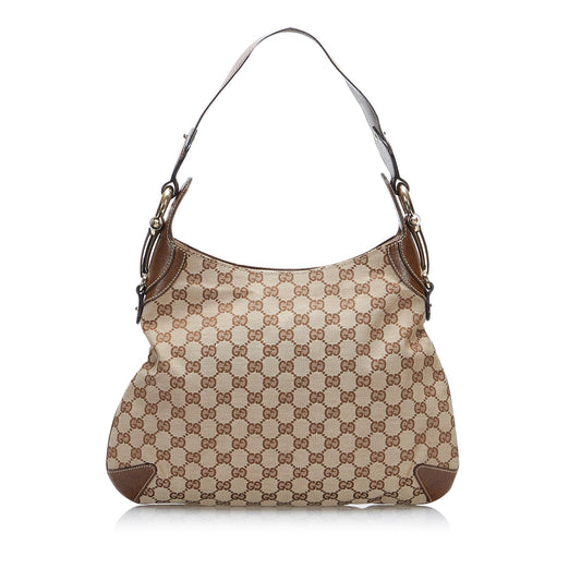 Gucci GG Canvas Horsebit Creole Hobo Bag (y6YgpM)