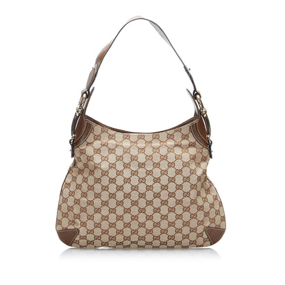 Gucci GG Canvas Horsebit Creole Hobo Bag (y6YgpM)