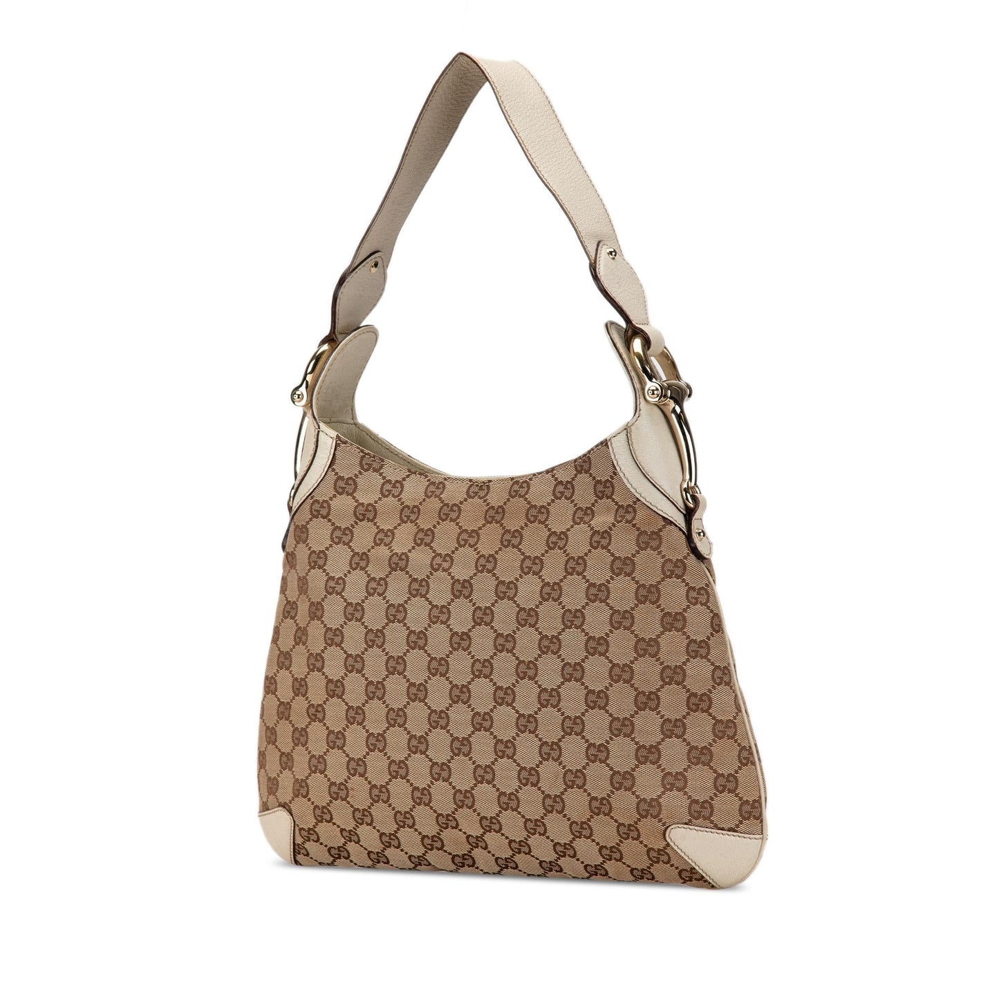 Gucci GG Canvas Horsebit Creole Hobo Bag (W6hAf3)