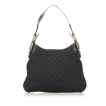 Gucci GG Canvas Horsebit Creole Shoulder Bag (32128)