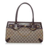 Gucci GG Canvas Horsebit Handbag (SHG-29601)
