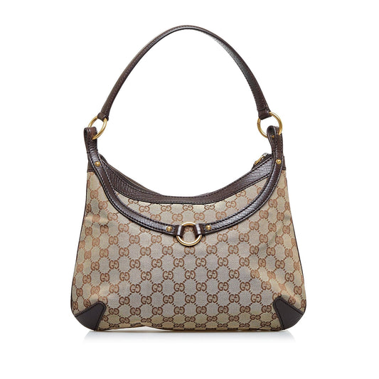 Gucci GG Canvas Horsebit Hobo Bag (3vKr0U)