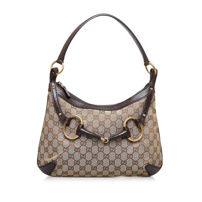 Gucci GG Canvas Horsebit Hobo Bag (3vKr0U)