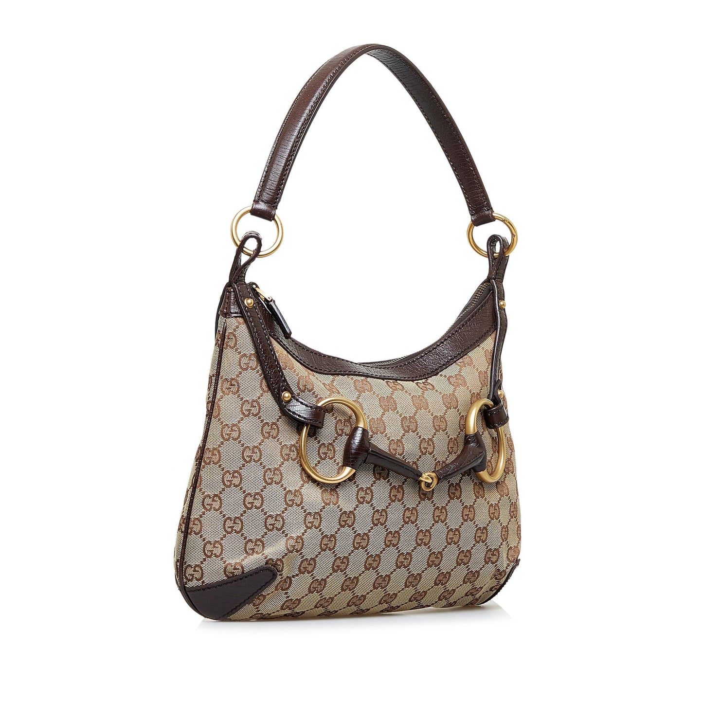 Gucci GG Canvas Horsebit Hobo Bag (3vKr0U)