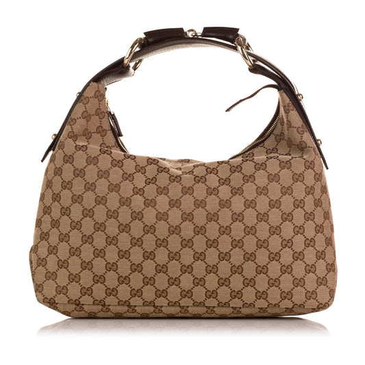 Gucci GG Canvas Horsebit Hobo (i65Xy9)