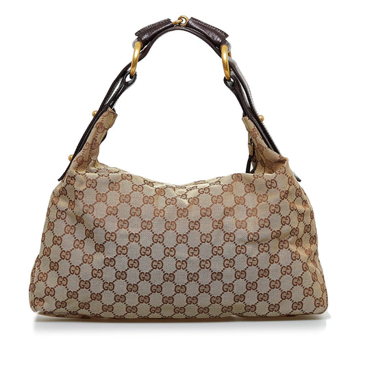 Gucci GG Canvas Horsebit Hobo (Df8Cbe)