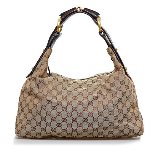 Gucci GG Canvas Horsebit Hobo (Df8Cbe)