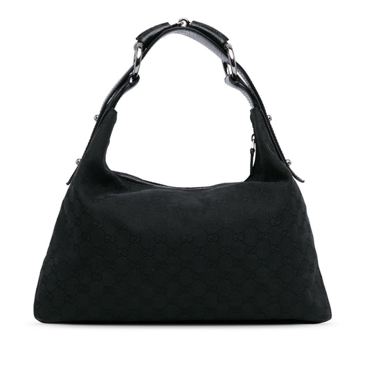 Gucci GG Canvas Horsebit Hobo (07dStE)