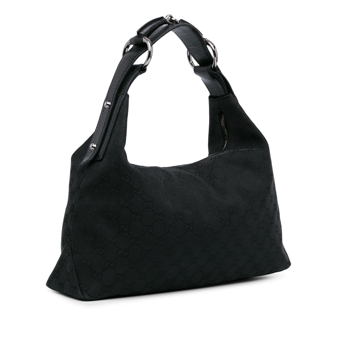 Gucci GG Canvas Horsebit Hobo (07dStE)