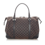 Gucci GG Canvas Horsebit Nail Boston Bag (SHG-32061)