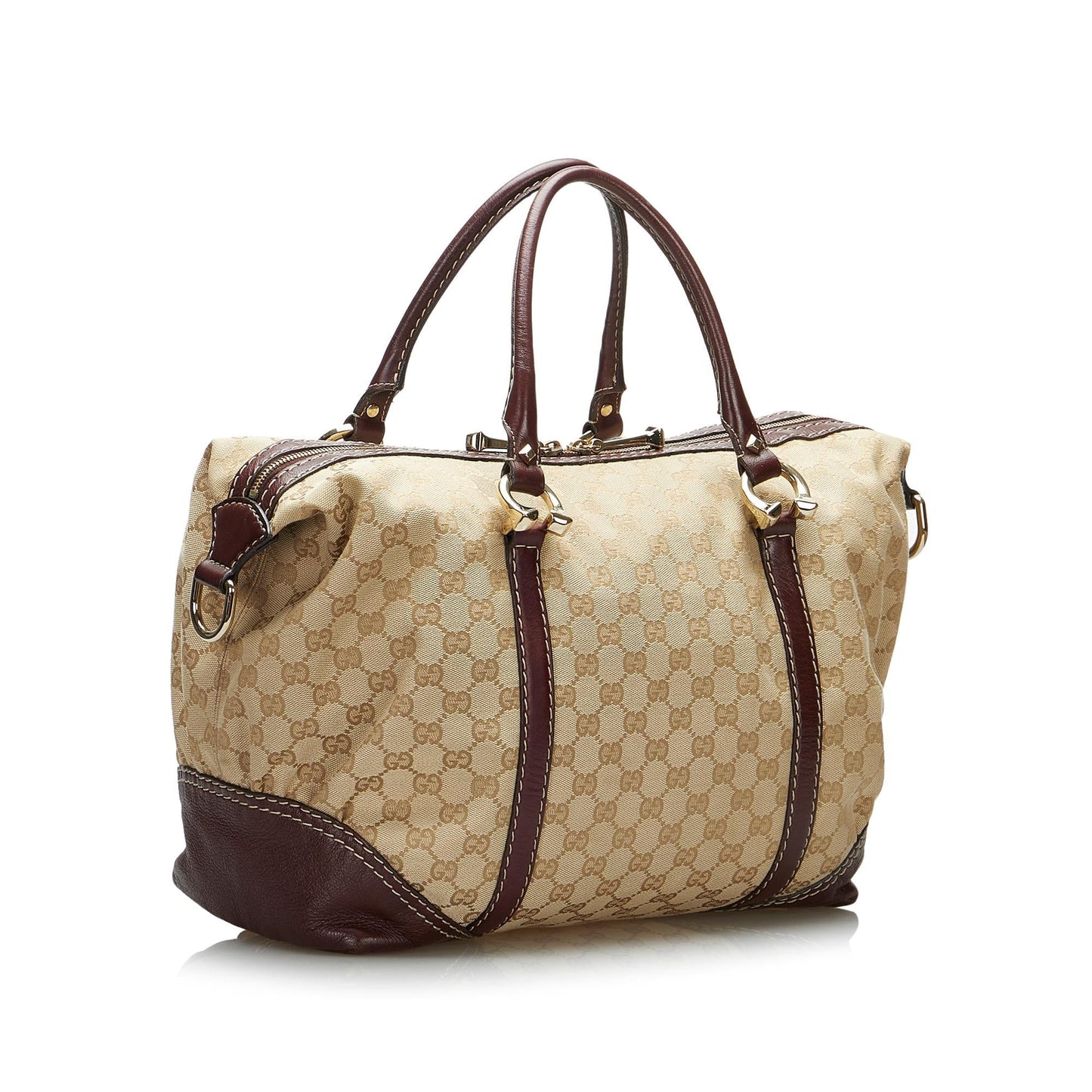 Gucci GG Canvas Horsebit Nail Boston Bag (OlogME)