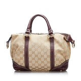 Gucci GG Canvas Horsebit Nail Satchel (36819)