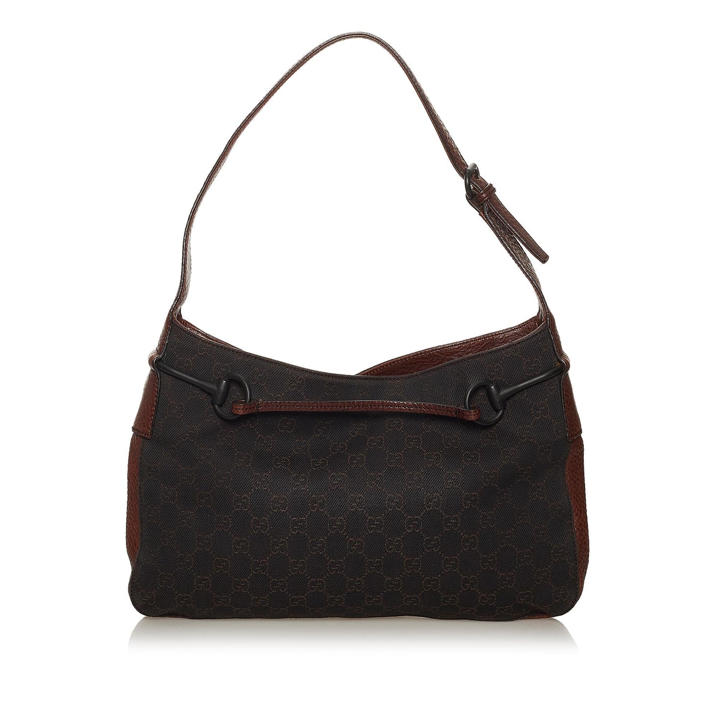 Gucci GG Canvas Horsebit Shoulder Bag (SHG-29071)