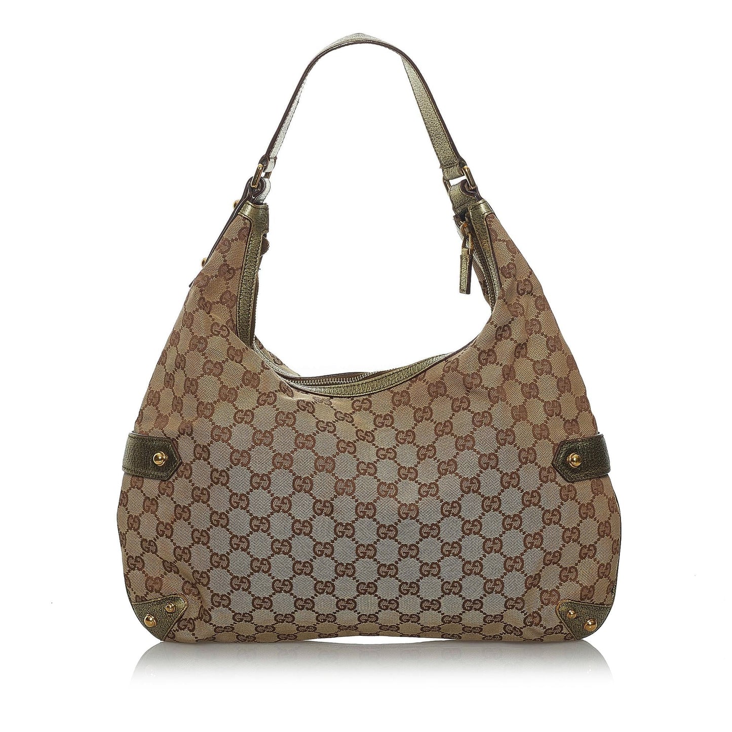 Gucci GG Canvas Horsebit Shoulder Bag (33631)