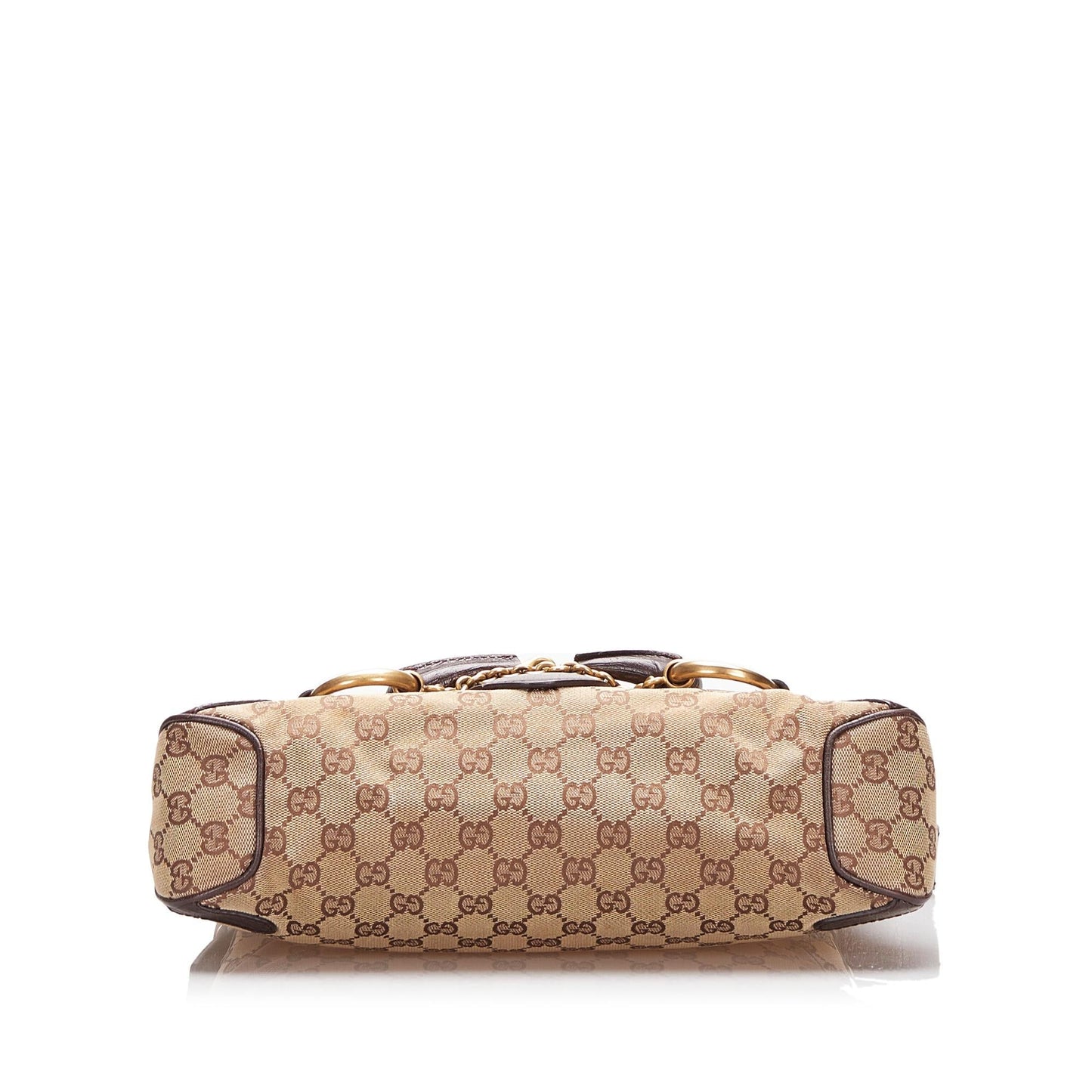 Gucci GG Canvas Horsebit Shoulder Bag (cAREcT)