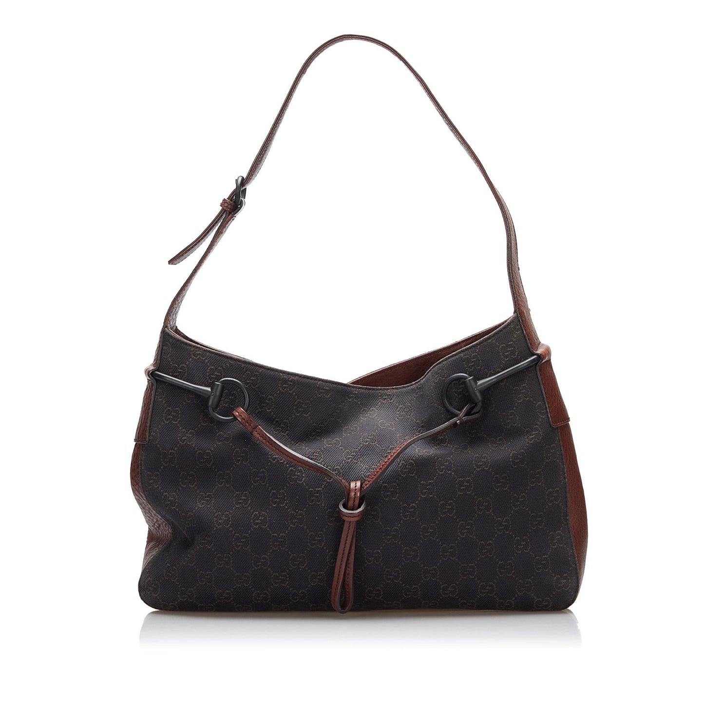 Gucci GG Canvas Horsebit Shoulder Bag (JXZoIh)
