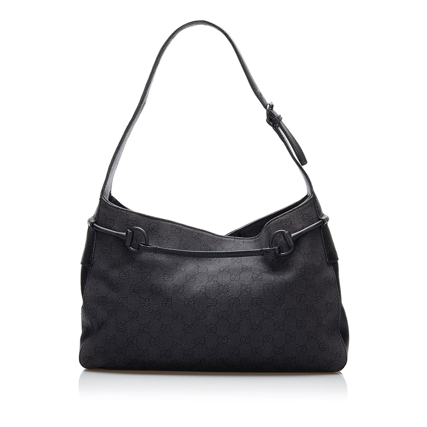 Gucci GG Canvas Horsebit Shoulder Bag (3xYnnv)