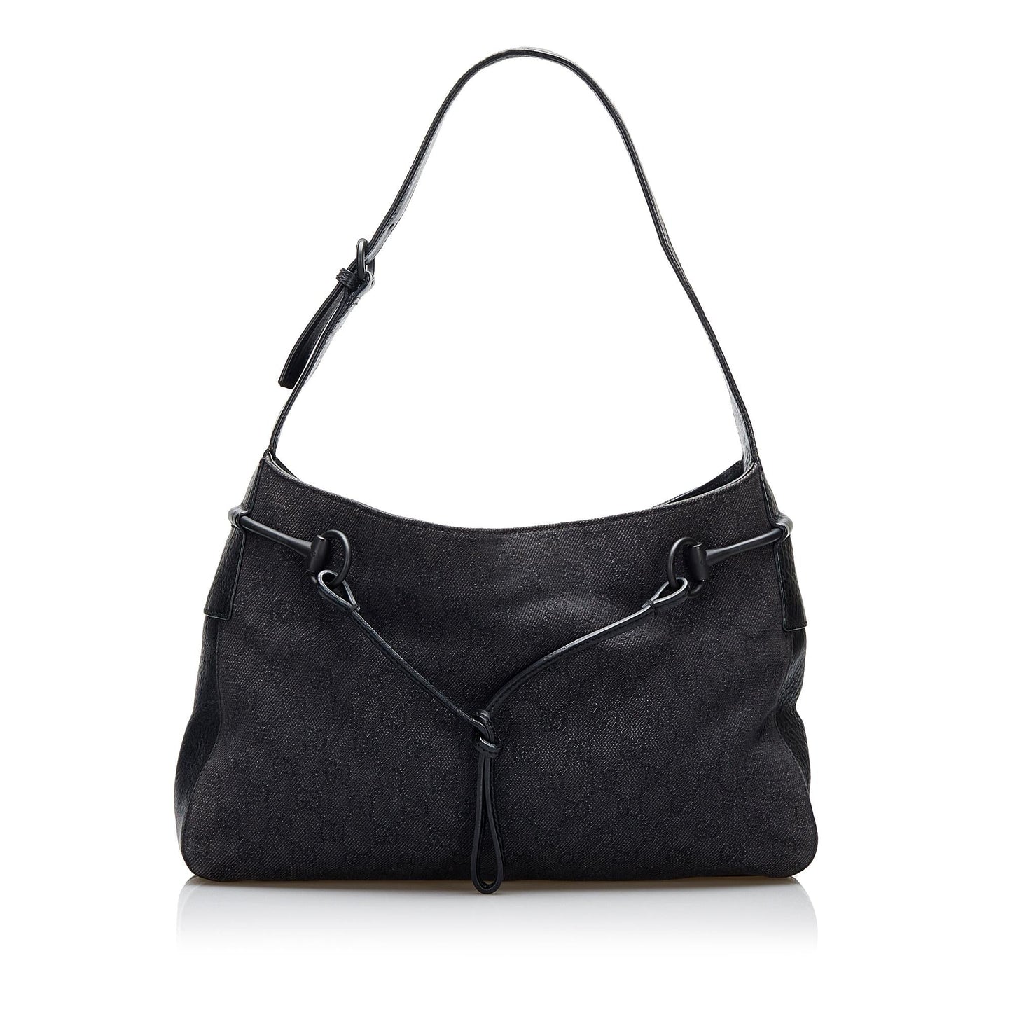 Gucci GG Canvas Horsebit Shoulder Bag (3xYnnv)
