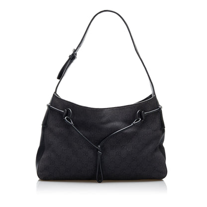 Gucci GG Canvas Horsebit Shoulder Bag (3xYnnv)