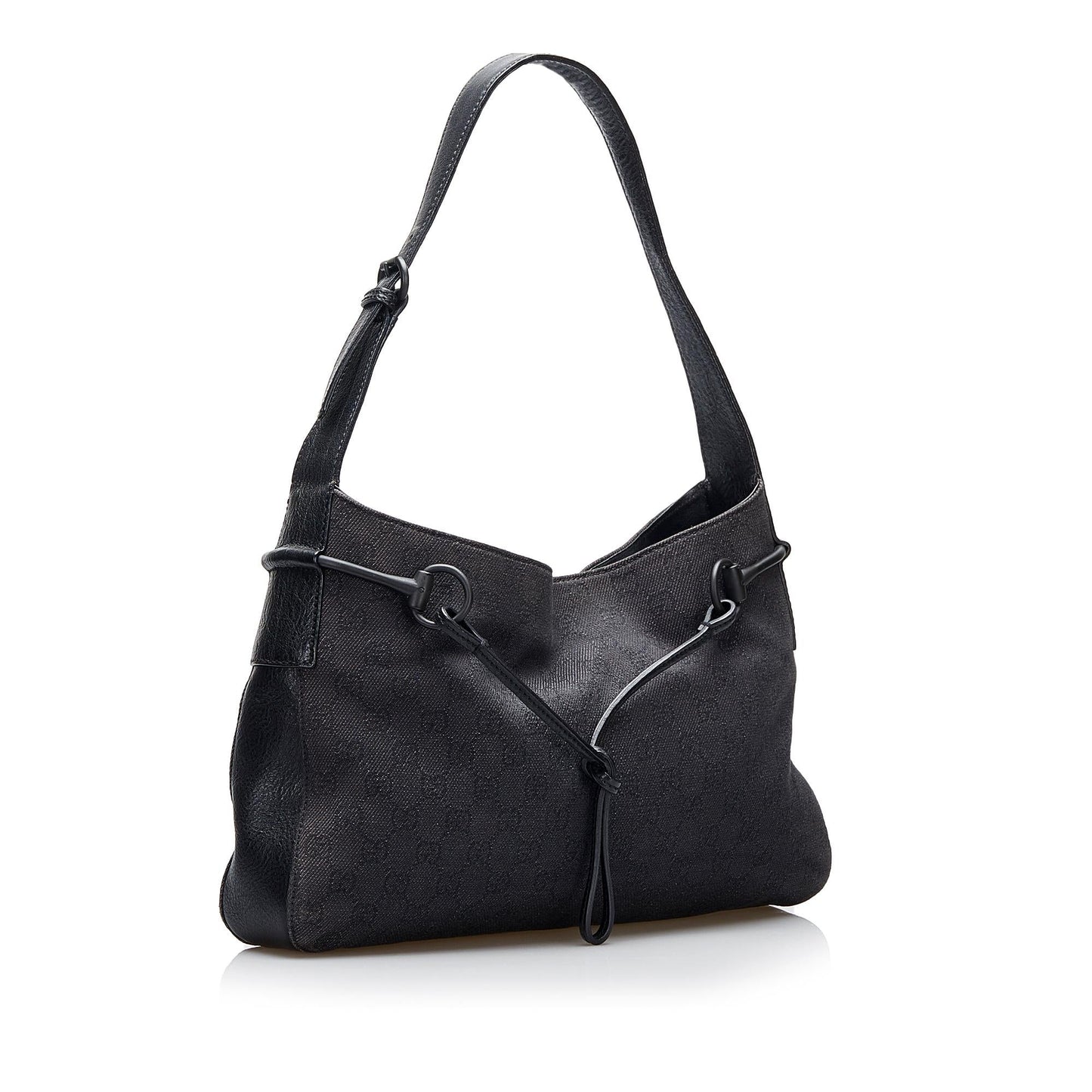 Gucci GG Canvas Horsebit Shoulder Bag (3xYnnv)