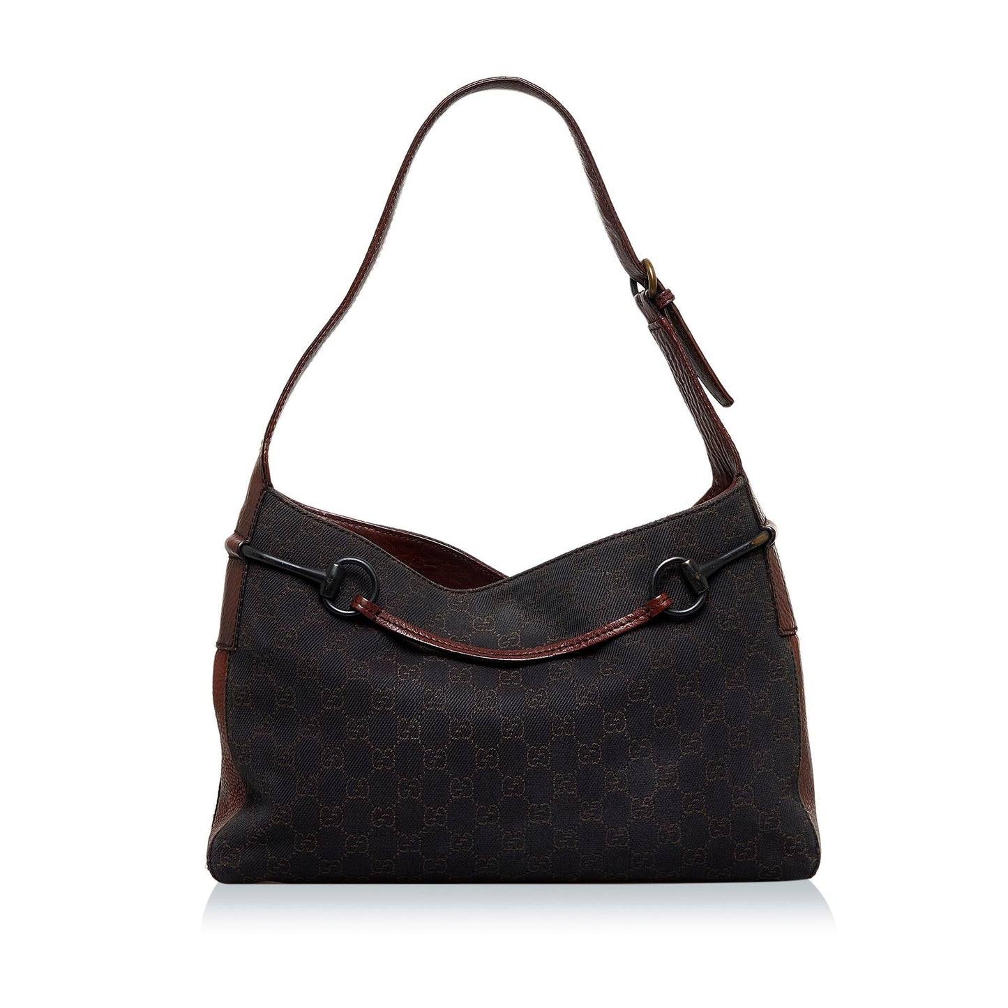 Gucci GG Canvas Horsebit Shoulder Bag (LWBer5)