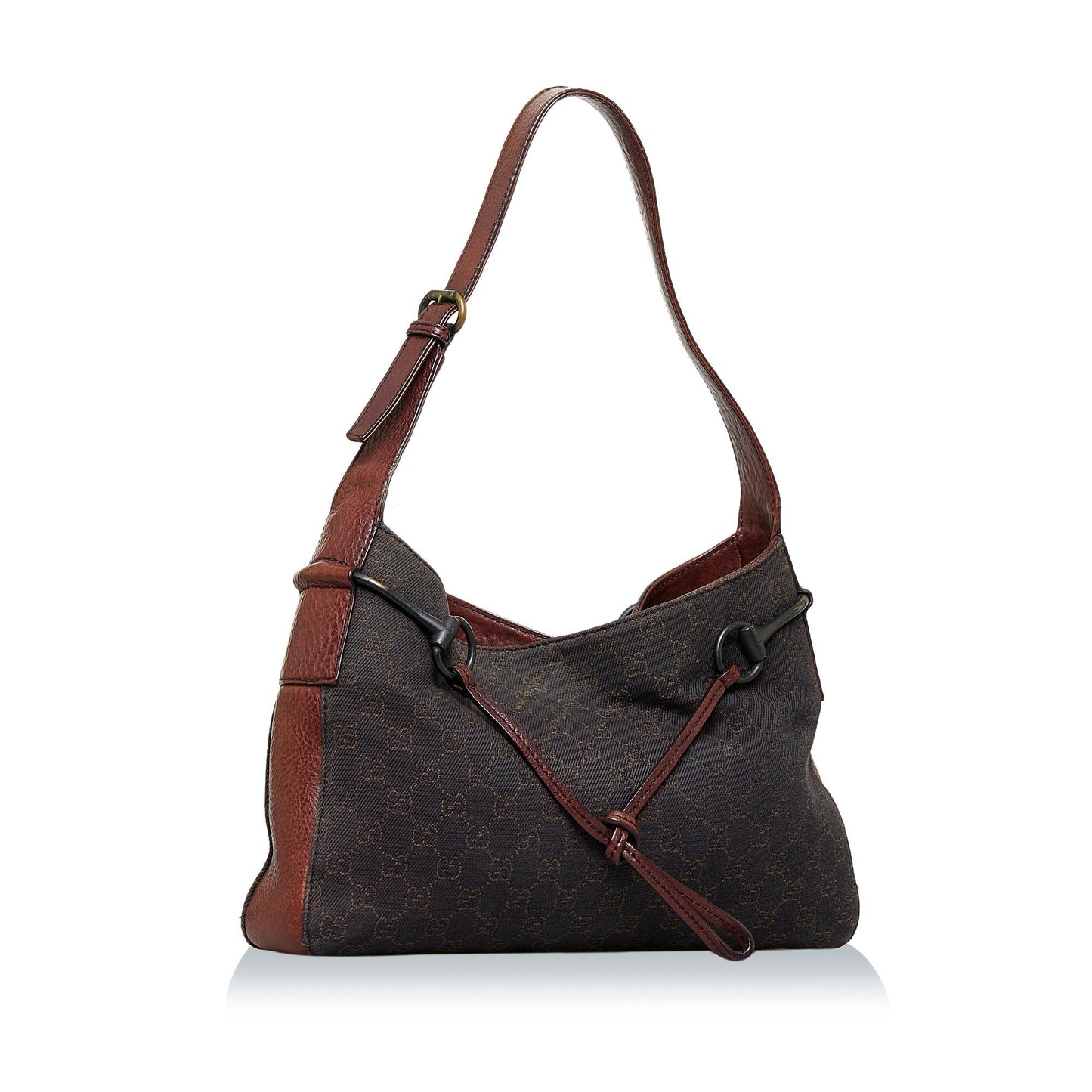 Gucci GG Canvas Horsebit Shoulder Bag (LWBer5)
