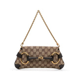 Gucci GG Canvas Horsebit Shoulder Bag (b3Qp4w)