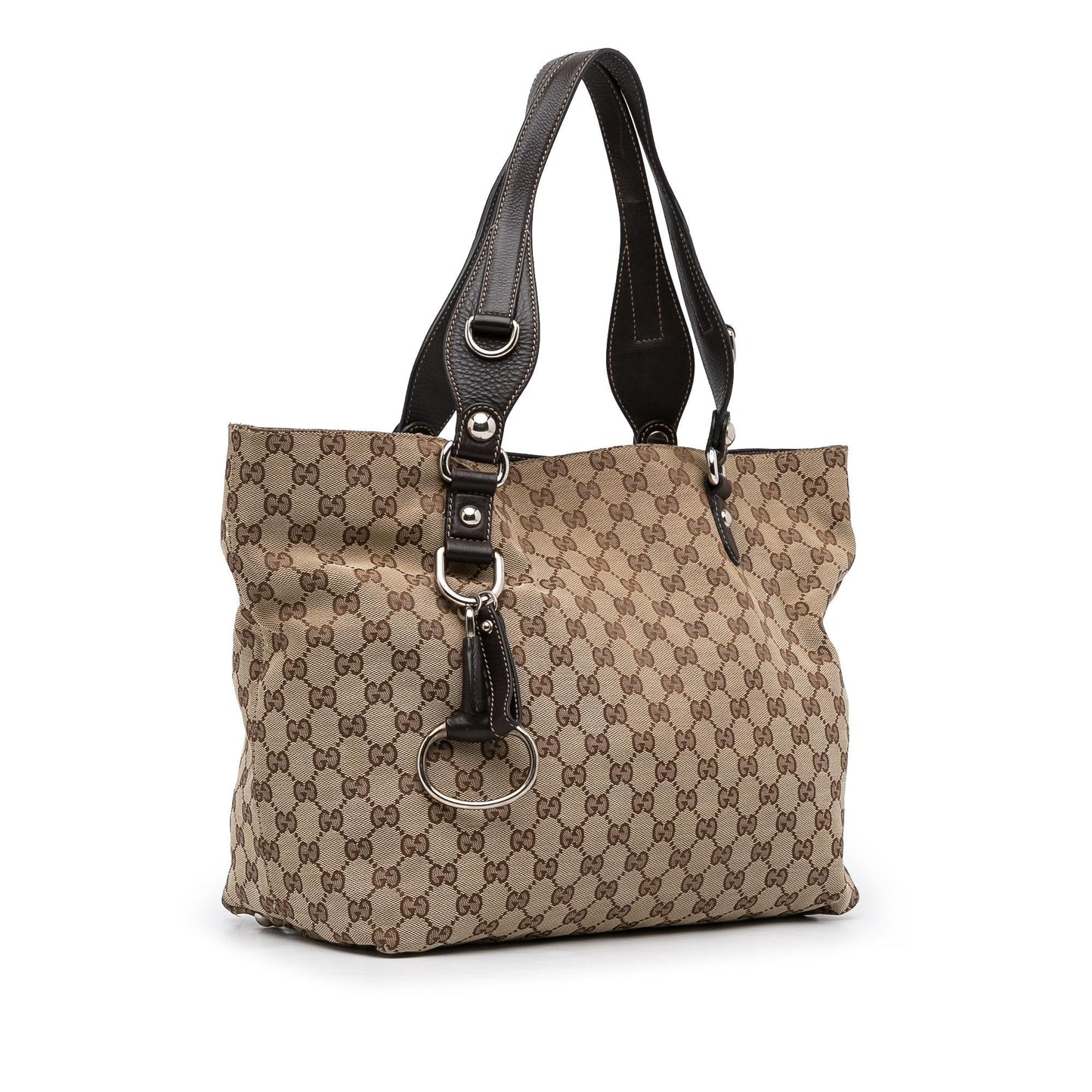 Gucci GG Canvas Icon Bit Tote (e1bc9h)