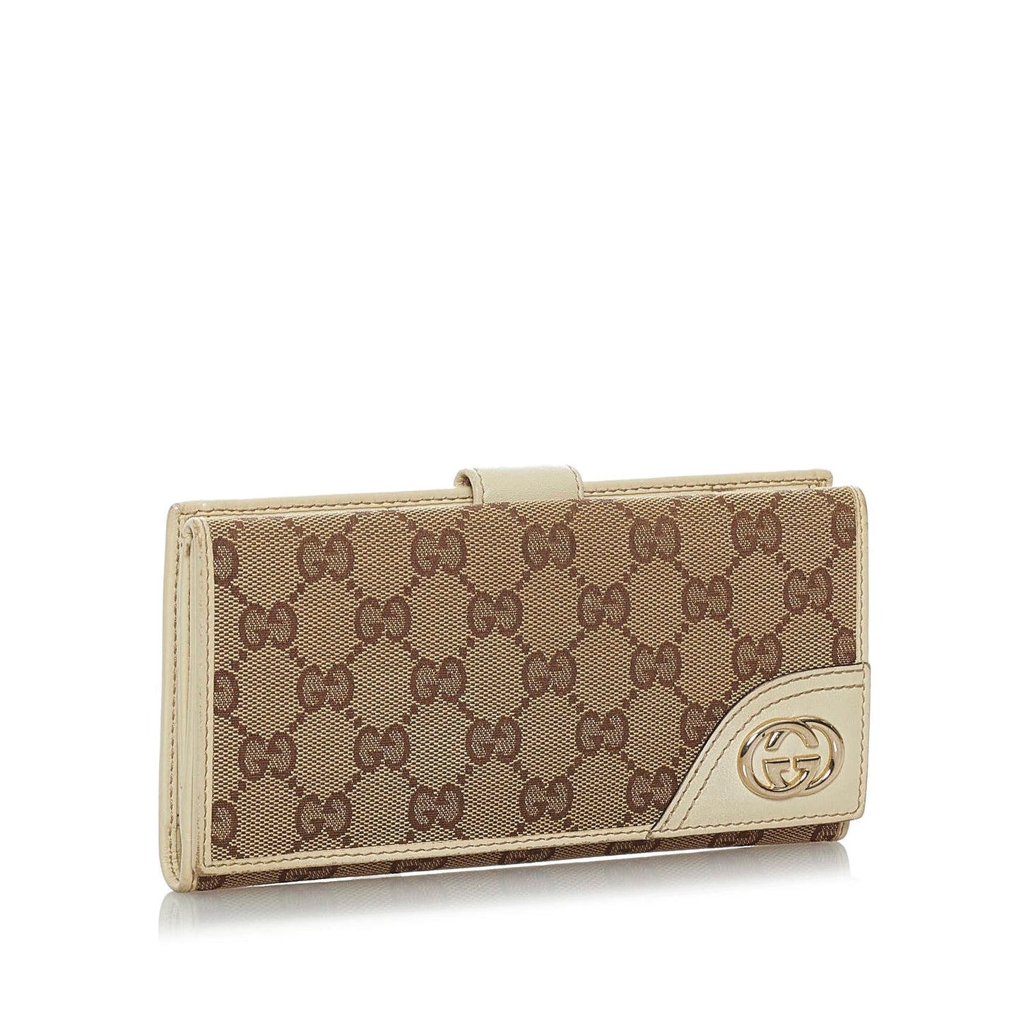 Gucci GG Canvas Interlocking G Long Wallet (SHG-29699)