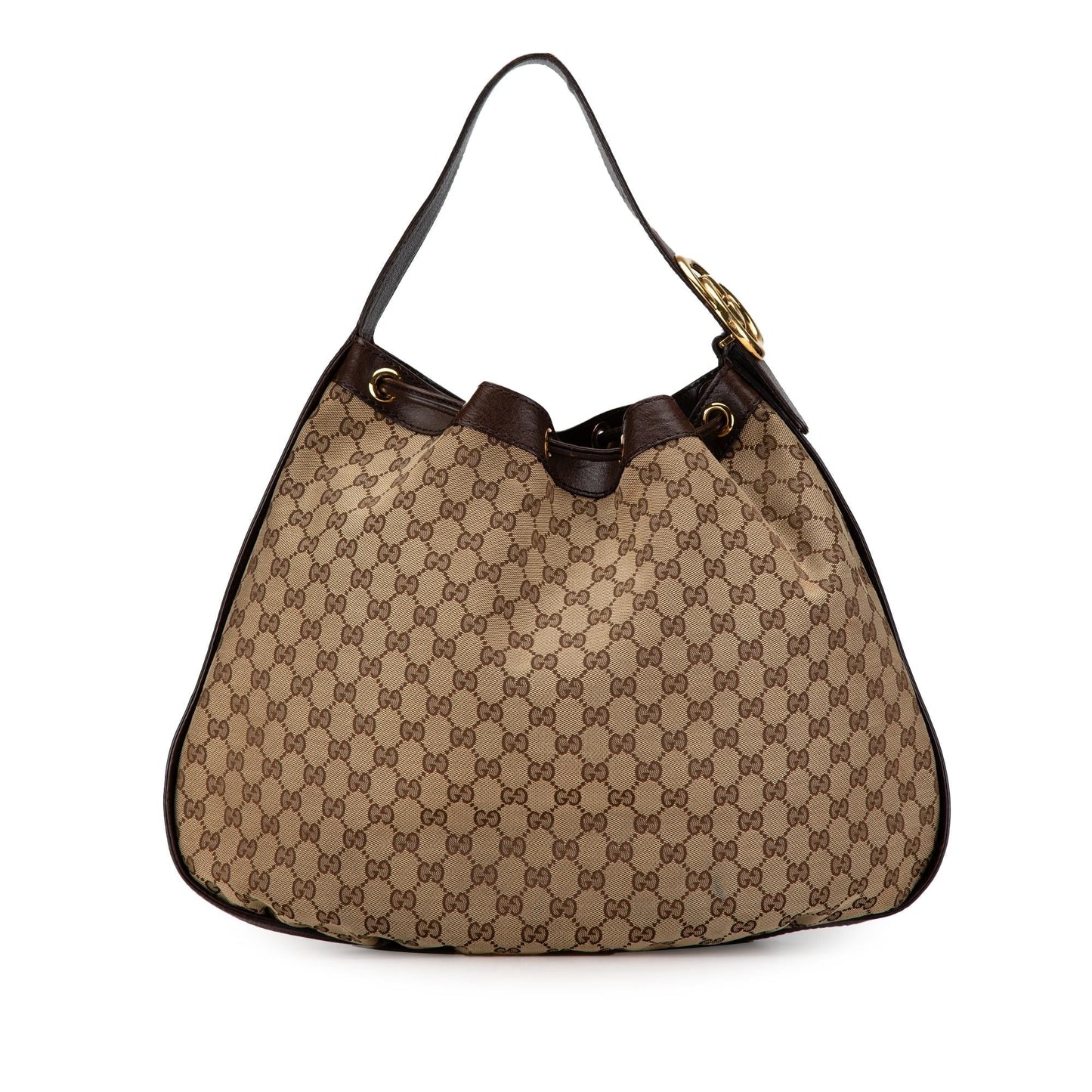 Gucci GG Canvas Interlocking Icon Drawstring Hobo (lDQuIe)