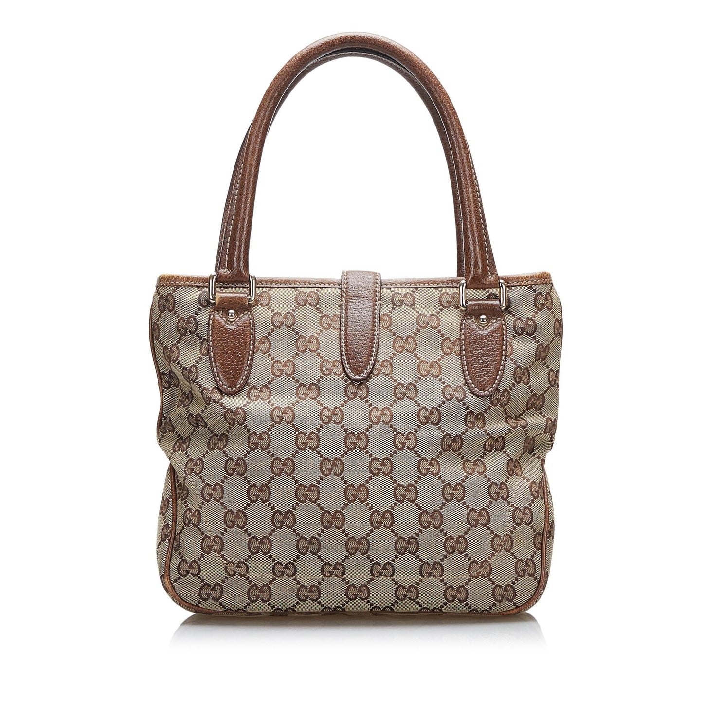 Gucci GG Canvas Jackie Piston Lock Handbag (oonzW2)