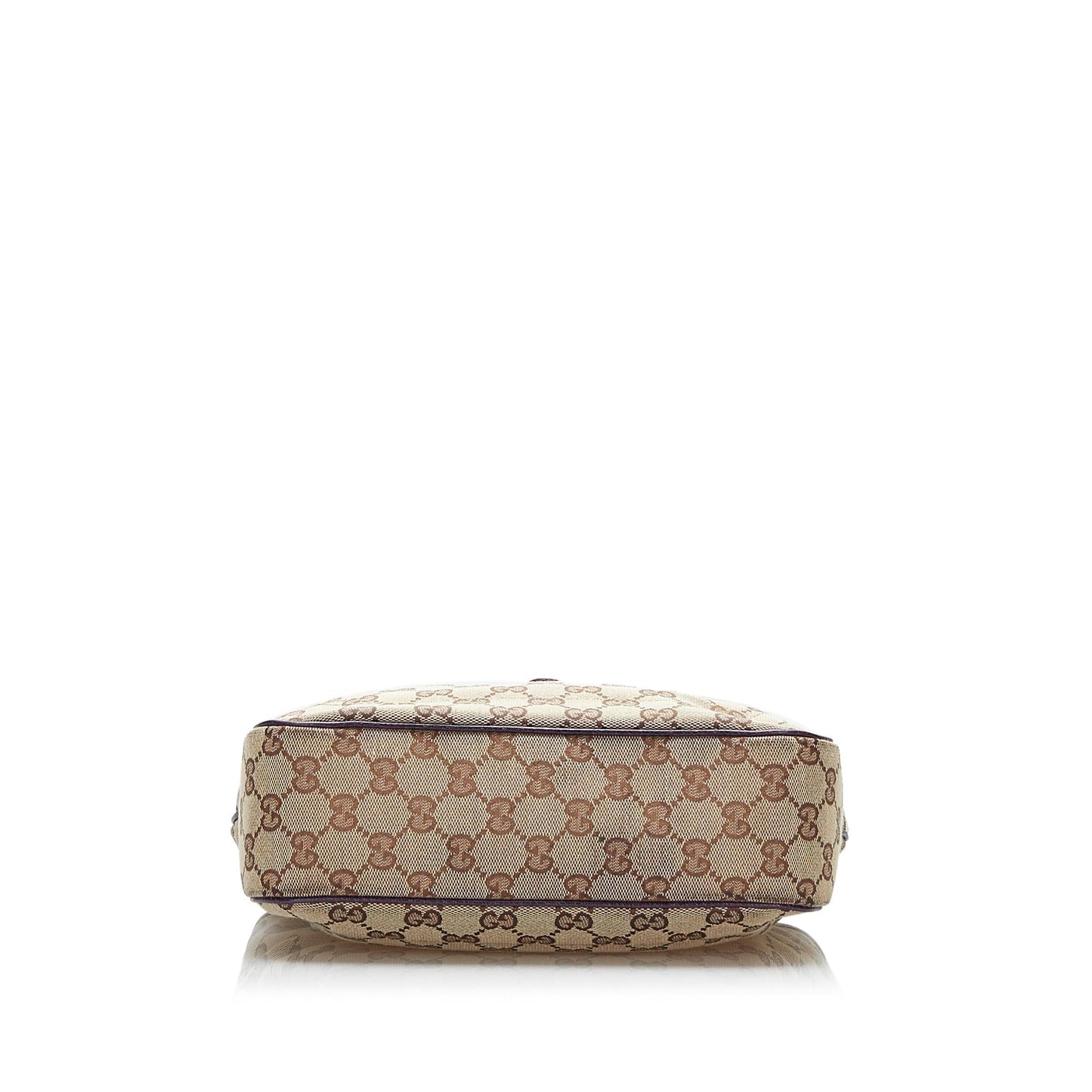 Gucci GG Canvas Jackie Piston Lock Handbag (F3Db8C)