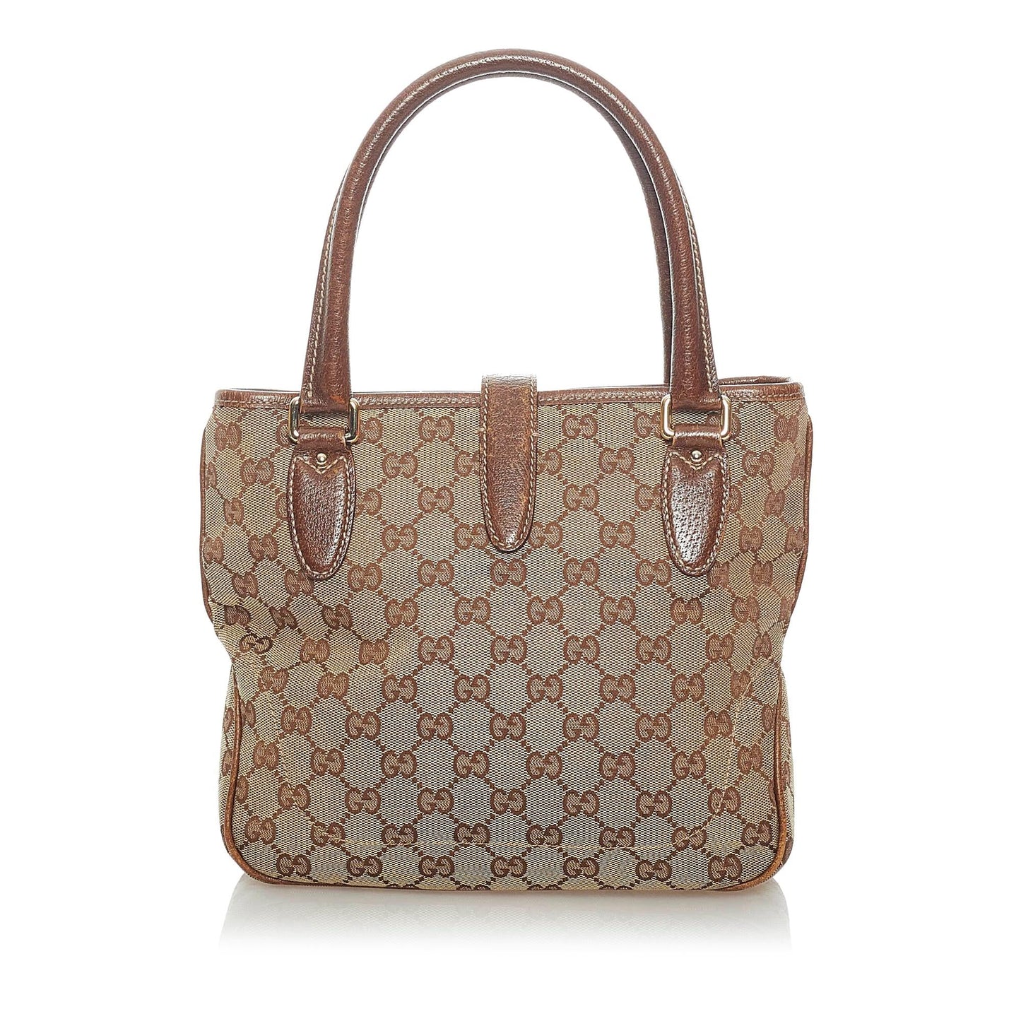 Gucci GG Canvas Jackie Piston Lock Tote Bag (33050)