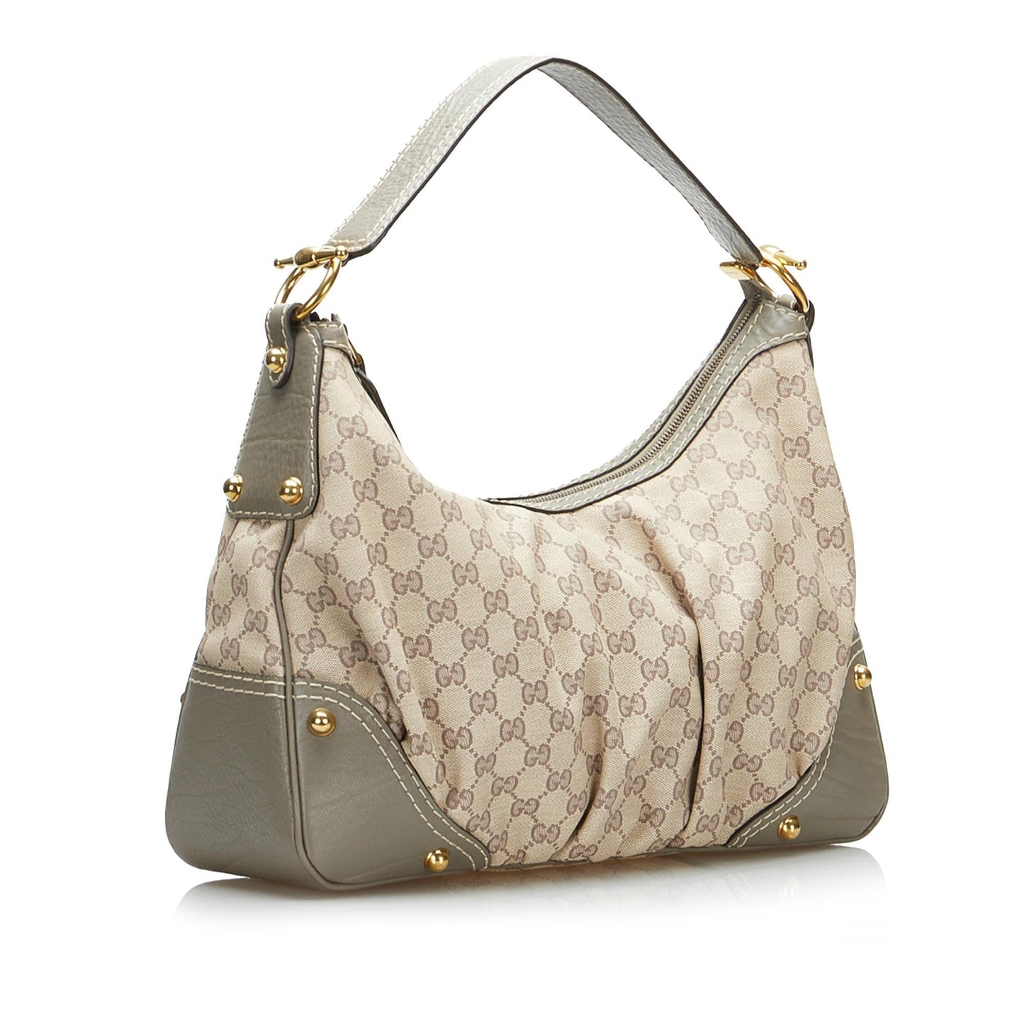 Gucci GG Canvas Jockey Shoulder Bag (L42G2r)