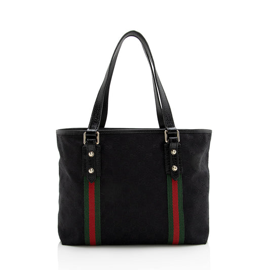 Gucci GG Canvas Jolicoeur Medium Tote (SHF-22011)