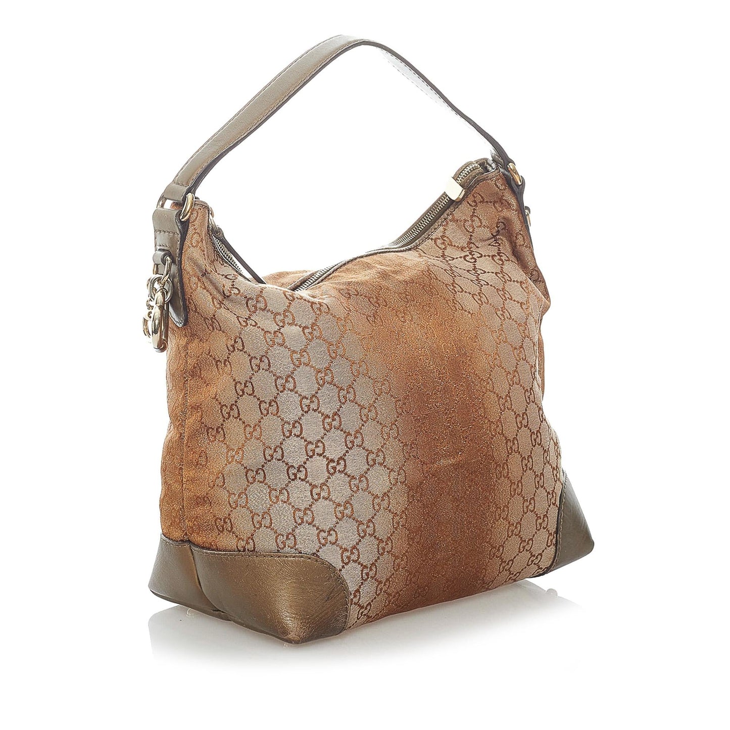 Gucci GG Canvas Lurex Heart Bit Tote Bag (SHG-31986)