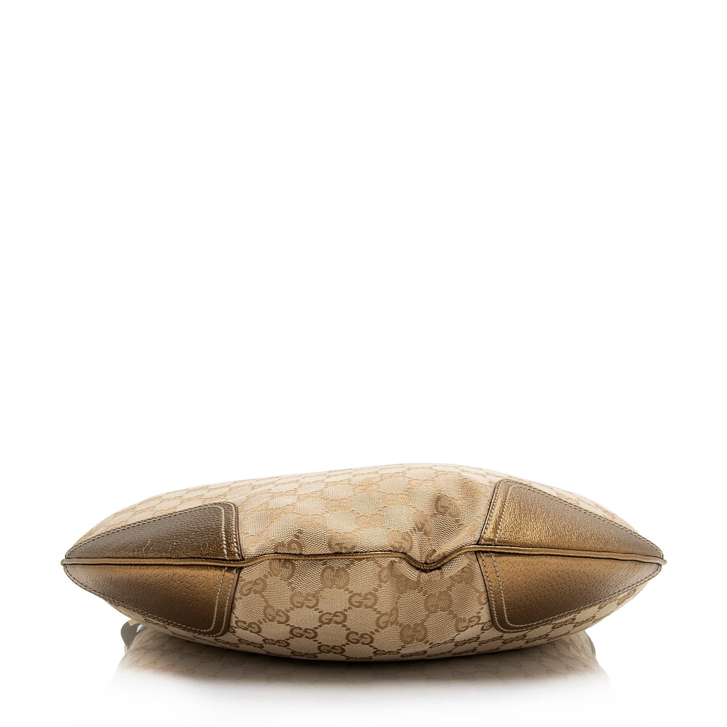Gucci GG Canvas Metallic Leather Princy Large Hobo (SHF-23778)