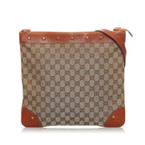 Gucci GG Canvas Nailhead Crossbody Bag (33698)