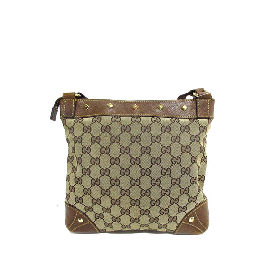 Gucci GG Canvas Nailhead Crossbody (whDSCc)