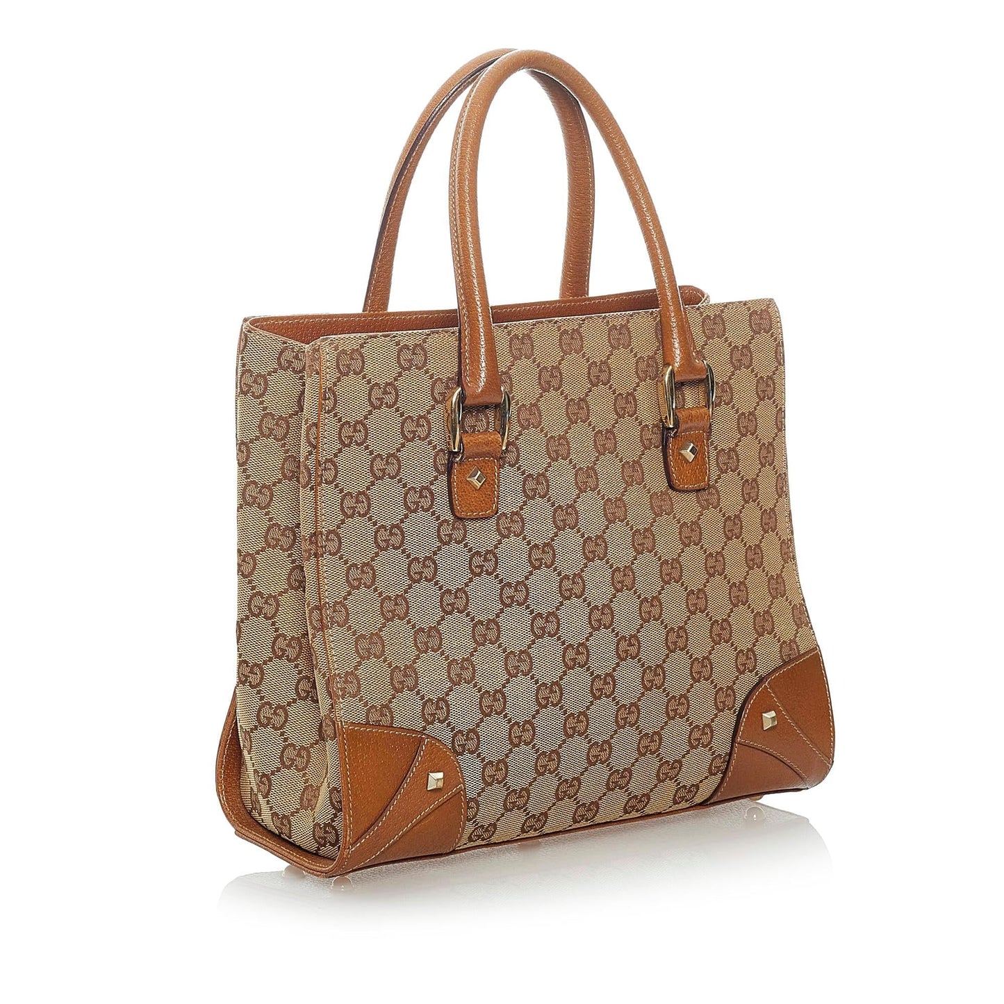 Gucci GG Canvas Nailhead Handbag (32388)