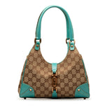 Gucci GG Canvas Nailhead Jackie Bardot Shoulder Bag (eDYueX)