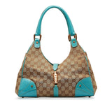Gucci GG Canvas Nailhead Jackie Bardot (KfMLGA)